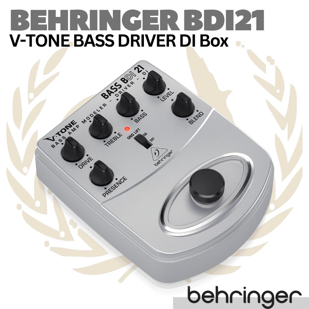 BEHRINGER BDI21 V-TONE BASS DRIVER DI Box | Bass Amp Modeler / Preamp