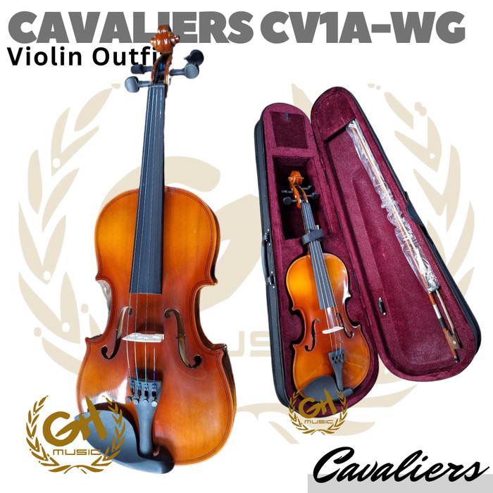 CAVALIERS CV1A-WG Violin Outfit | Biola 1/2 3/4 4/4 1/4 Size