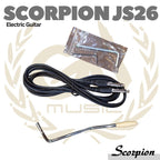SCORPION JS26 Black Jaguar Series Electric Guitar | Gitar Jazzmaster
