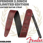 FENDER 2.5inch Limited Edition Leather Strap Gitar Bass