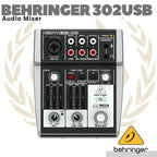 Behringer Xenyx 302USB Mixer with USB 3 Channel