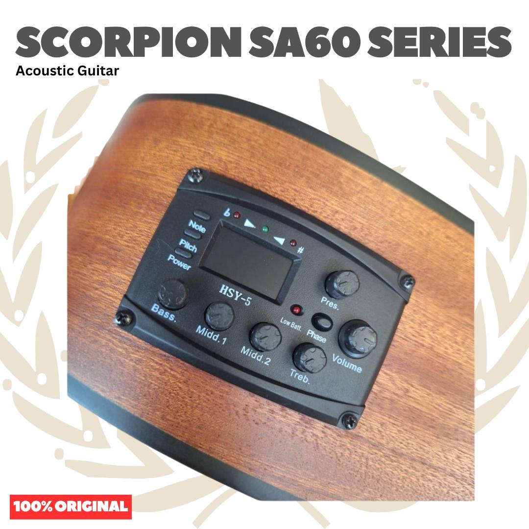 Scorpion SA60 Series Acoustic Guitar - Gitar Akustik SA 60 Original Asli