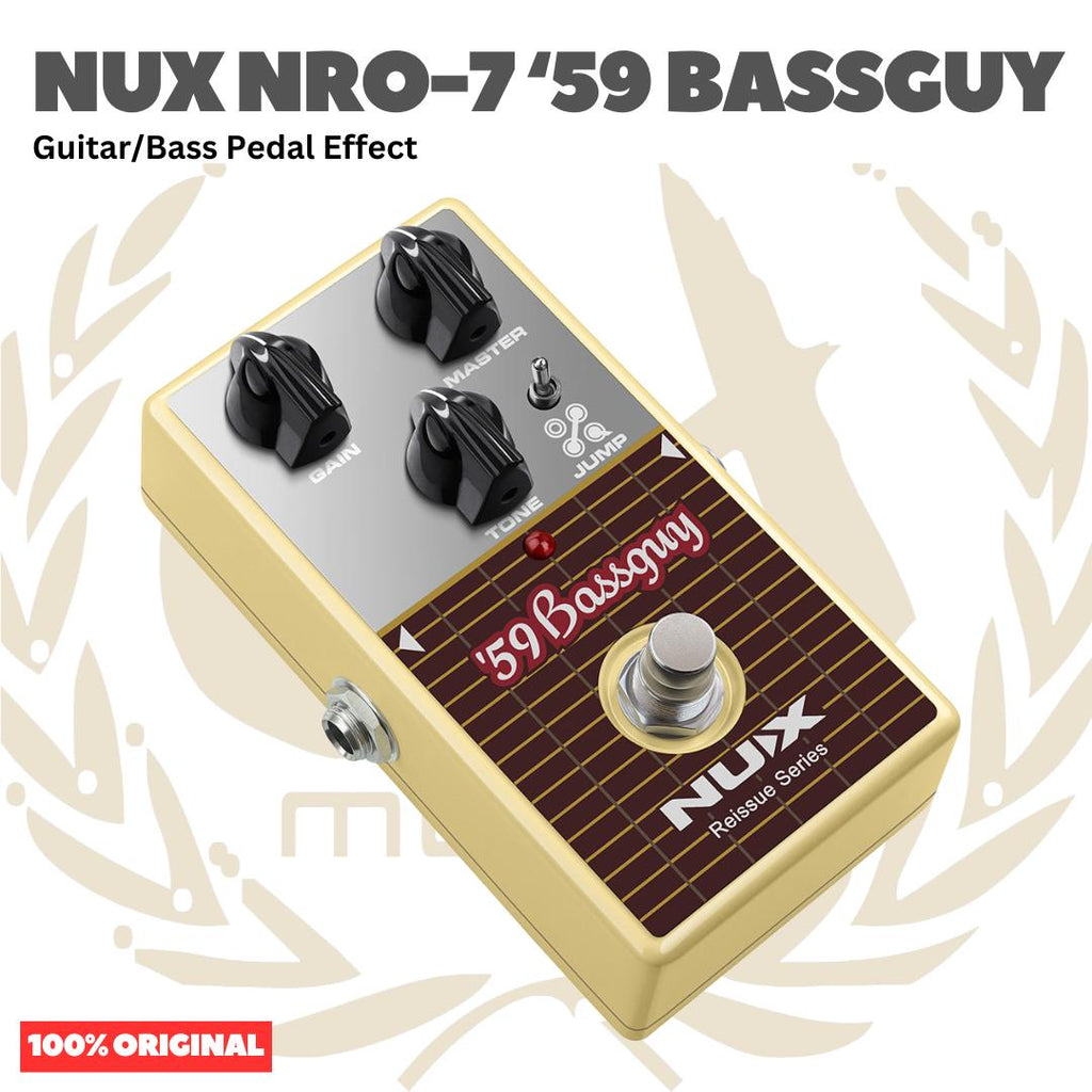 NUX NRO-7 '59 Bassguy Guitar Bass Pedal Effect - Efek Pedal Gitar Bass Original Asli