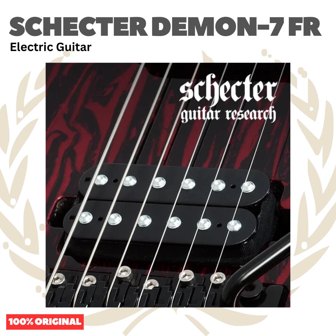 SCHECTER DEMON-7 FR 7 Strings Electric Guitar | Gitar Tremolo Up down