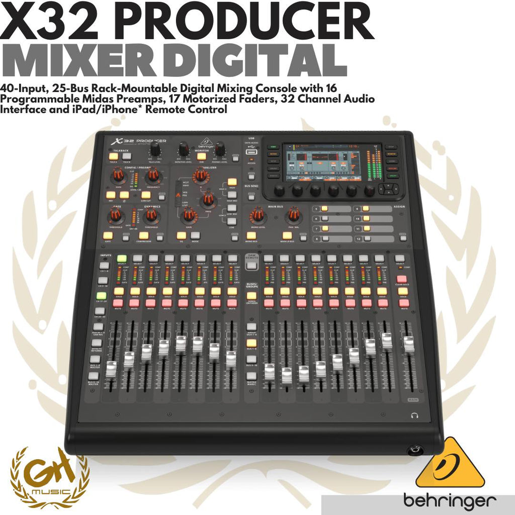 BEHRINGER X32 PRODUCER 40-Input, 25-Bus Rack-Mountable Digital Mixer