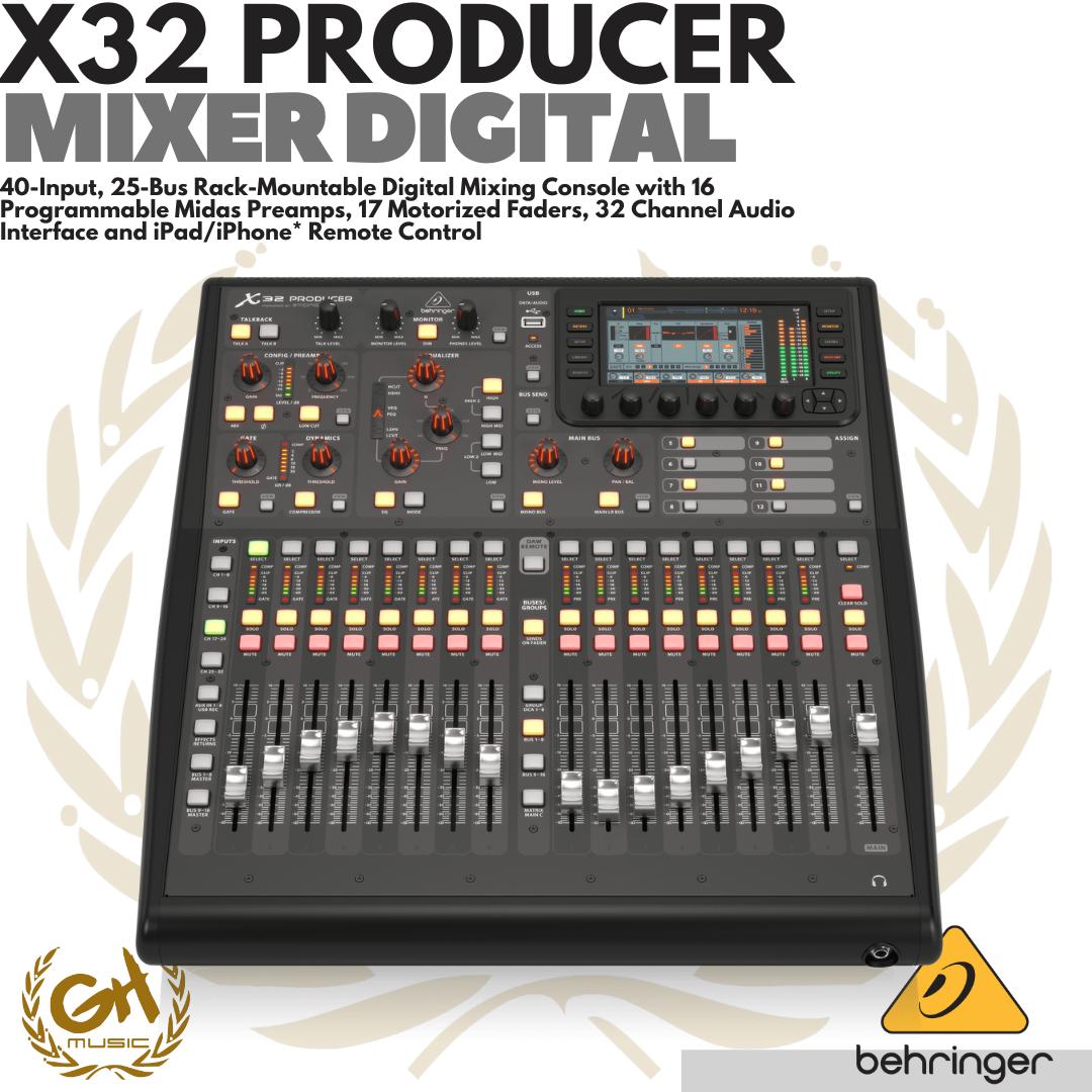 BEHRINGER X32 PRODUCER 40-Input, 25-Bus Rack-Mountable Digital Mixer