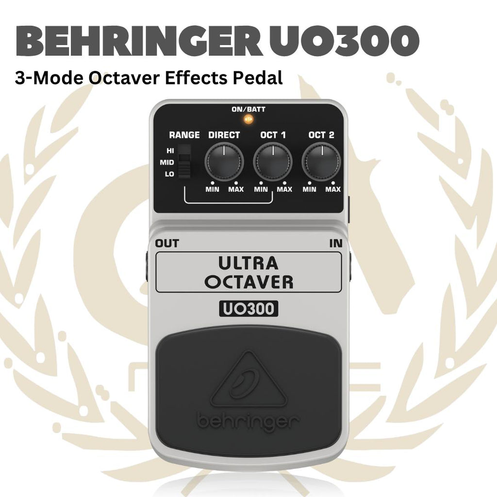 Behringer UO300 3-Mode Octaver Effects Pedal - Efek Pedal UO 300 | UO-300