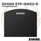 EVANS ETP-ONX2-R 3-Tompack ONYX2 Rock (10, 12, 16) | Onyx Tom Drum Head Membran