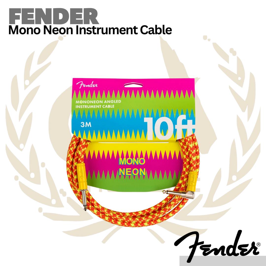 Fender MonoNeon Angled Instrument Cables - Kabel Jack Gitar Bass L