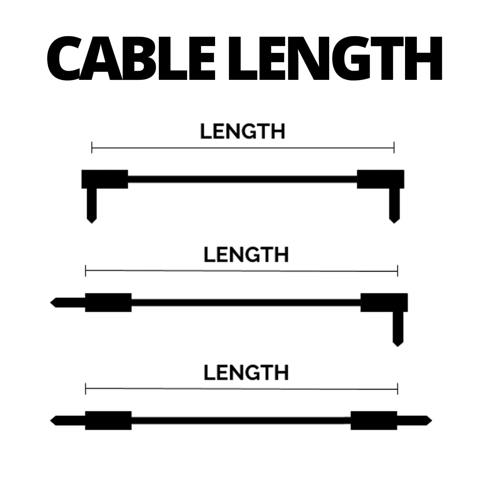 Ibanez SI07P 0.7ft/21cm Right Angled Guitar Patch Cable - Kabel Jumper Efek