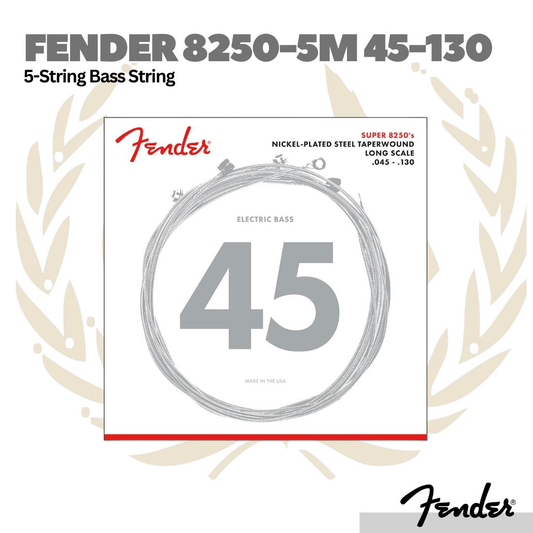 Fender 8250-5M Nickel-Plated Steel Taperwound 5-String Bass Strings - Senar Bass