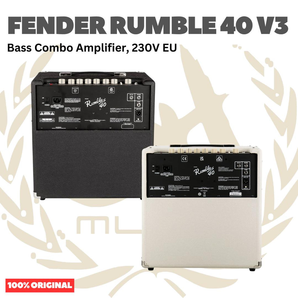Fender Rumble 40 V3 Bass Amplifier | Ampli Bass 40 Watt Original