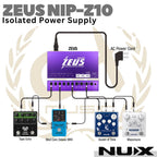 NUX ZEUS NIPZ10 Isolated Power Supply Guitar & Bass Effect | NIP-Z10