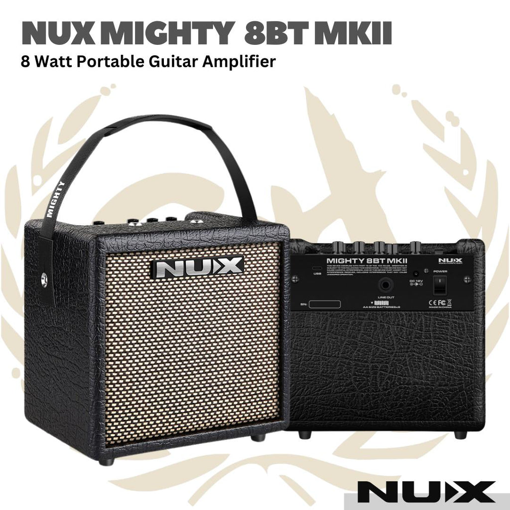 NUX Mighty 8BT MKI & MKII Portable Electric Guitar Amplifier - Ampli Gitar