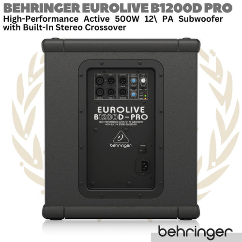 BEHRINGER EUROLIVE B1200D PRO Active 500W 12" PA Subwoofer | Sub Aktif