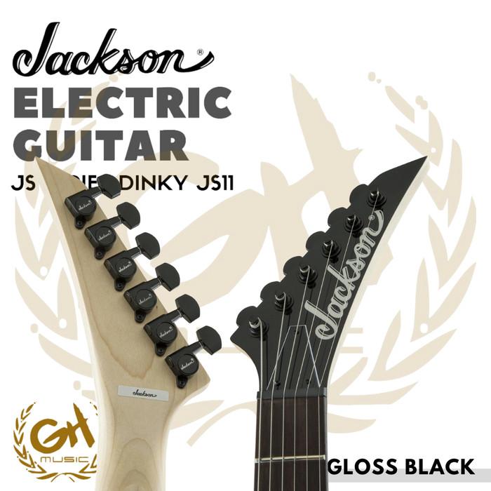 JACKSON JS SERIES DINKY JS11 ELECTRIC GUITAR, GLOSS BLACK | Gitar