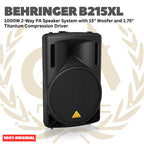 Behringer B215XL 1000W 2-Way PA Speaker System with 15" Woofer and 1.75" Titanium Compression Driver - Speaker Pasif 1000 watt 15inch Original Asli
