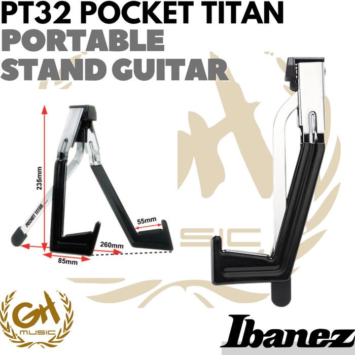 Ibanez PT32 Pocket Titan Guitar Stand - STAND GITAR PORTABLE
