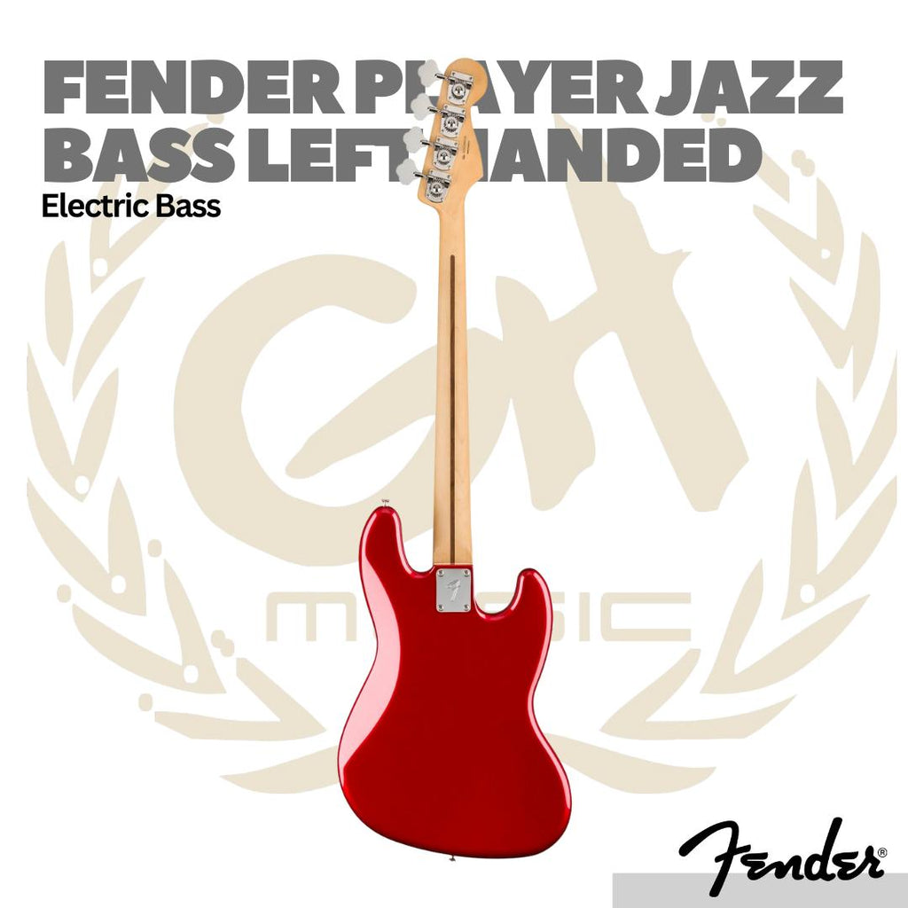 Fender Player Jazz Bass Left-Handed Bass, Pau Ferro FB - Bass Elektrik