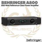 BEHRINGER A800 800 Watt Reference Class Power Amplifier | Ampli Spiker