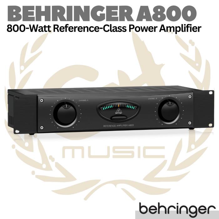 BEHRINGER A800 800 Watt Reference Class Power Amplifier | Ampli Spiker