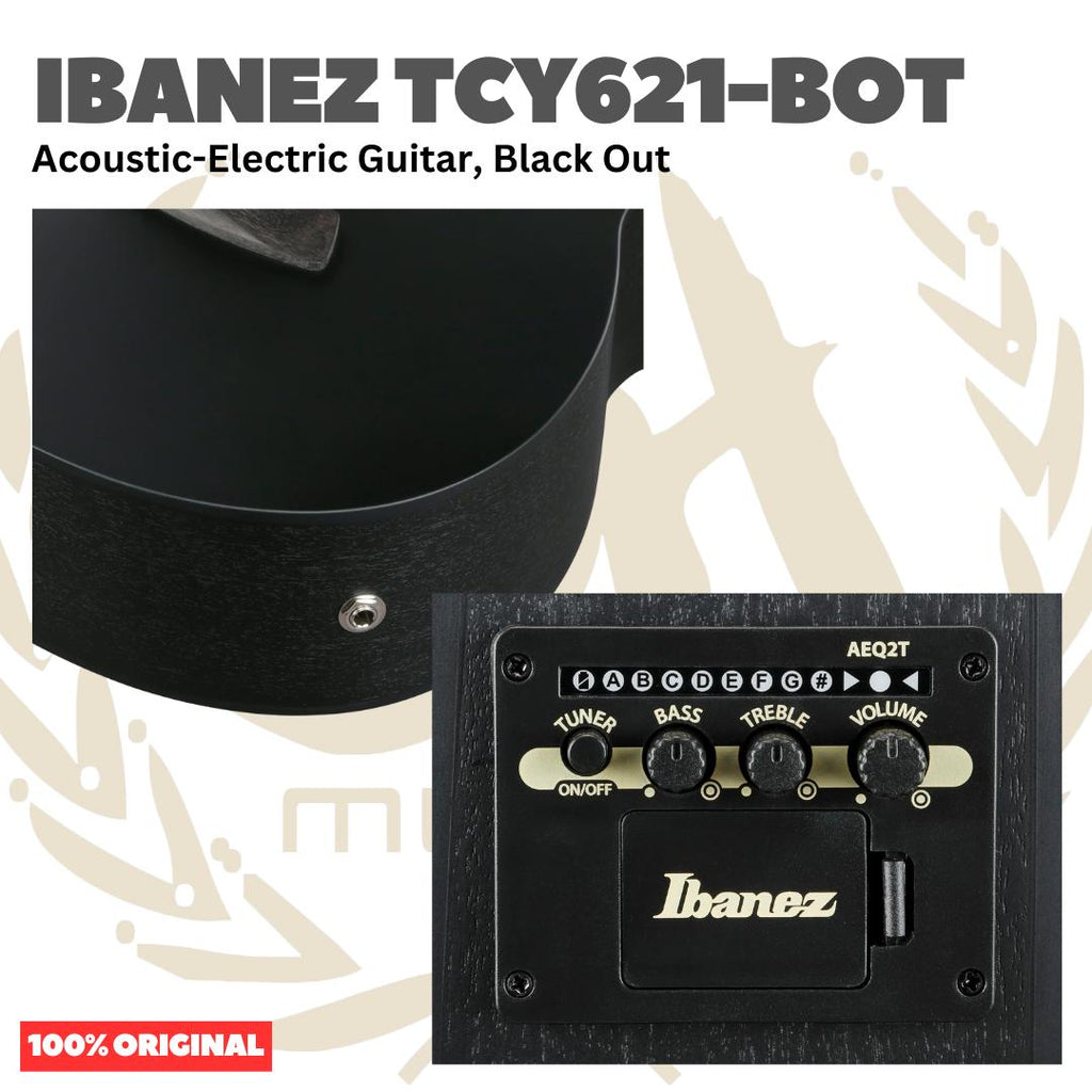 Ibanez TCY621-BOT Acoustic-Electric Guitar with Preamp - Gitar Akustik dengan Preamp