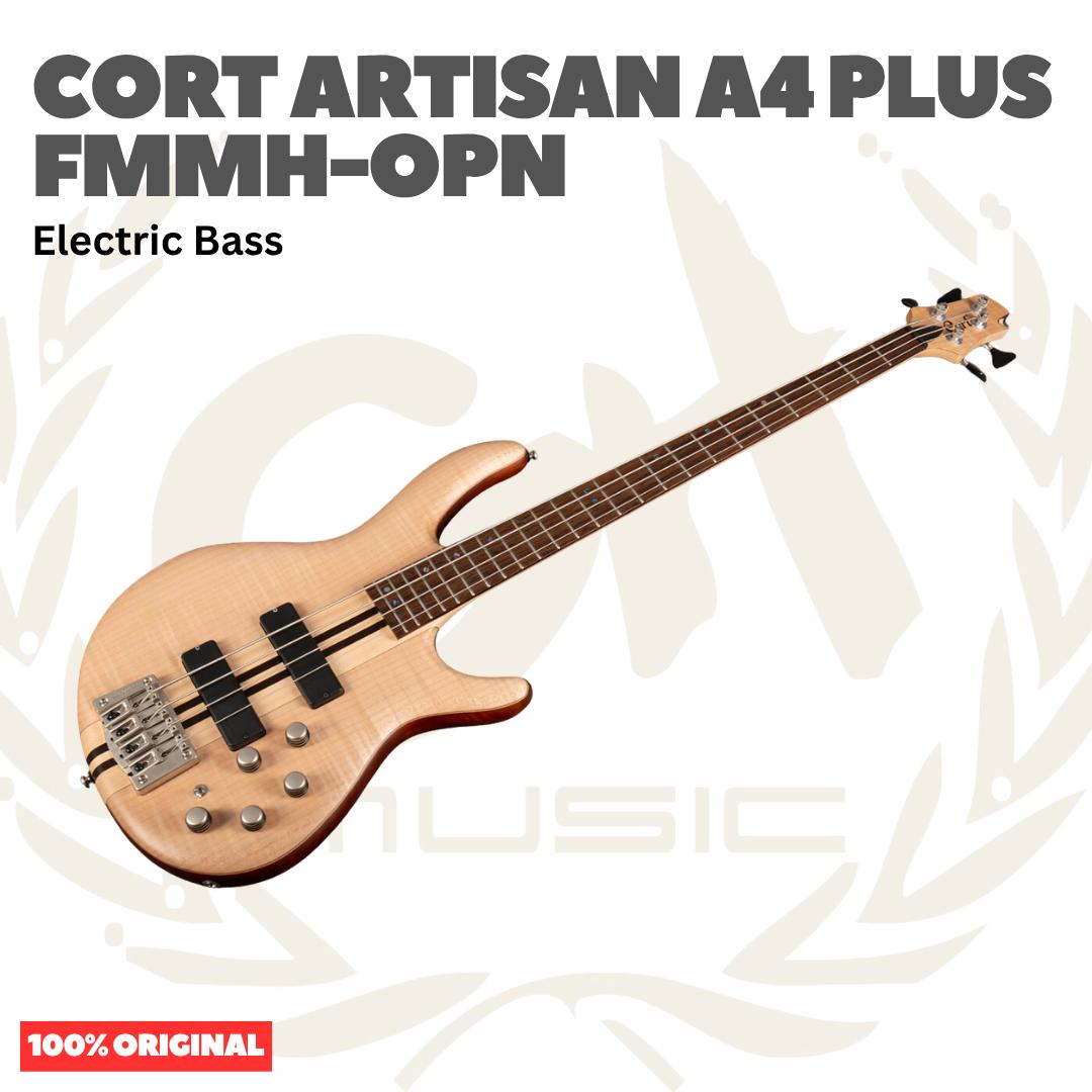 Cort Artisan A4 Plus FMMH Electric Bass Guitar - Bass Listrik Elektrik