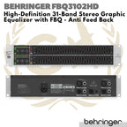 BEHRINGER ULTRAGRAPH PRO FBQ3102HD 31 Band Graphic Equalizer with FBQ
