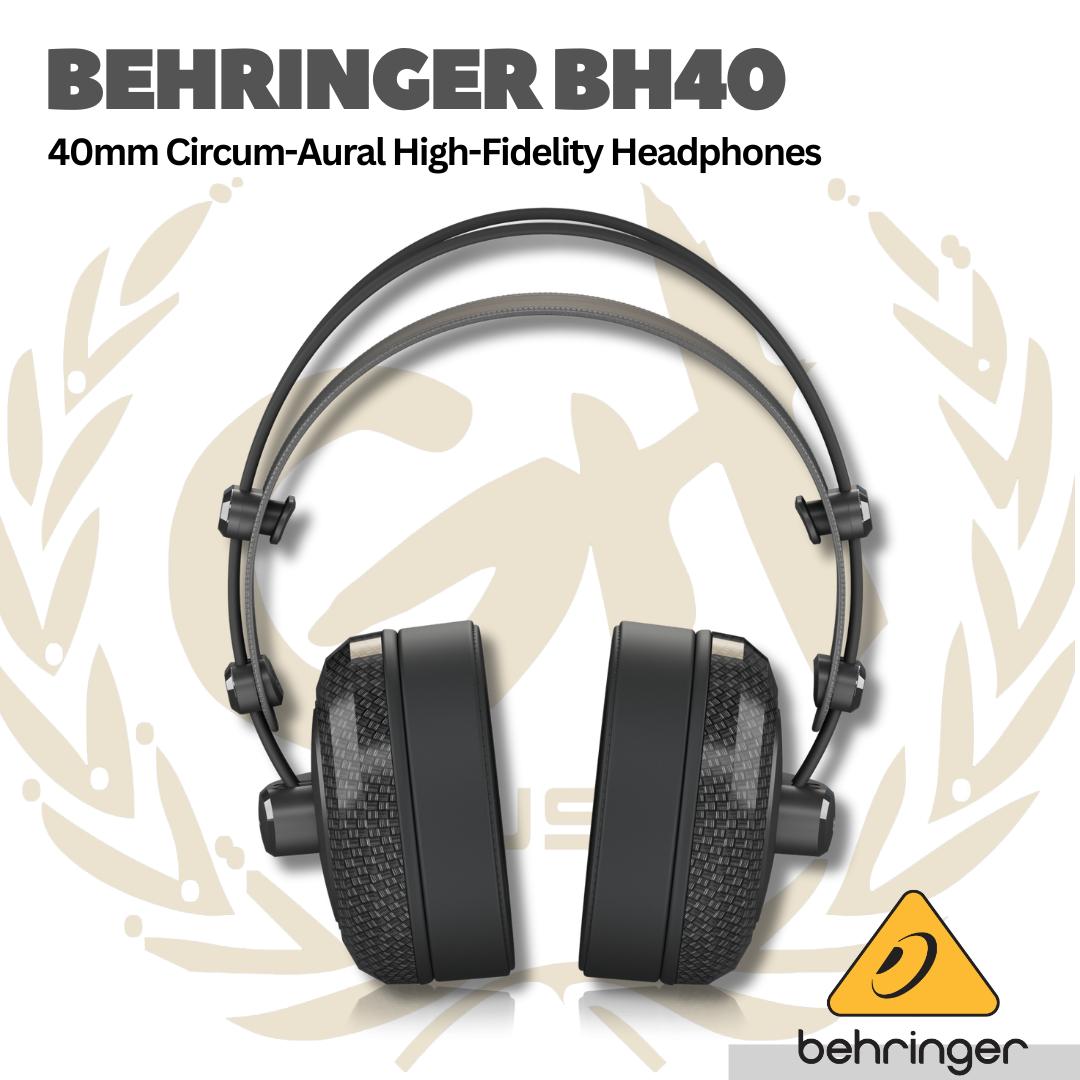 Behringer BH40 Premium 40 mm Circum-Aural High-Fidelity Headphones