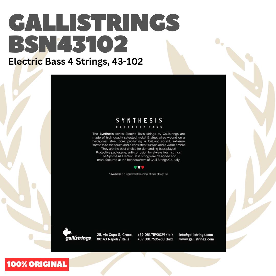 GALLISTRINGS BSN43102 Electric Bass 4-Strings 43-102 Long Scale - Senar Bass Listrik Elektrik Galli Strings Original Asli