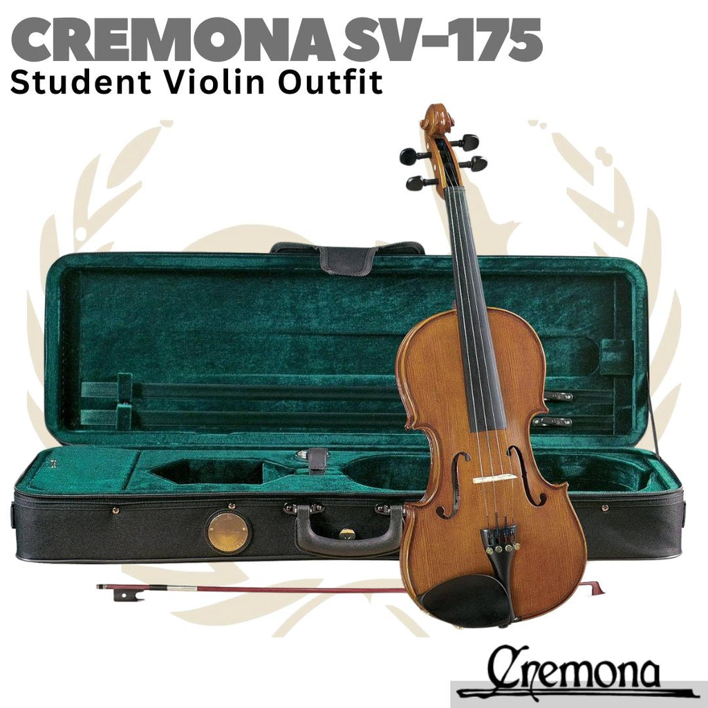 CREMONA SV-175 Student Violin Outfit | Biola 4/4 3/4 1/2 Size SV175 S