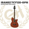 Ibanez TCY12E-OPN Acoustic Guitar with Preamp, Open Pore Natural - Gitar Akustik dengan Pre-amp TCY12EOPN TCY12E OPN Original