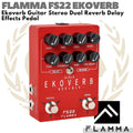 FLAMMA FS22 Ekoverb Guitar Stereo Dual Reverb Delay Effects Pedal