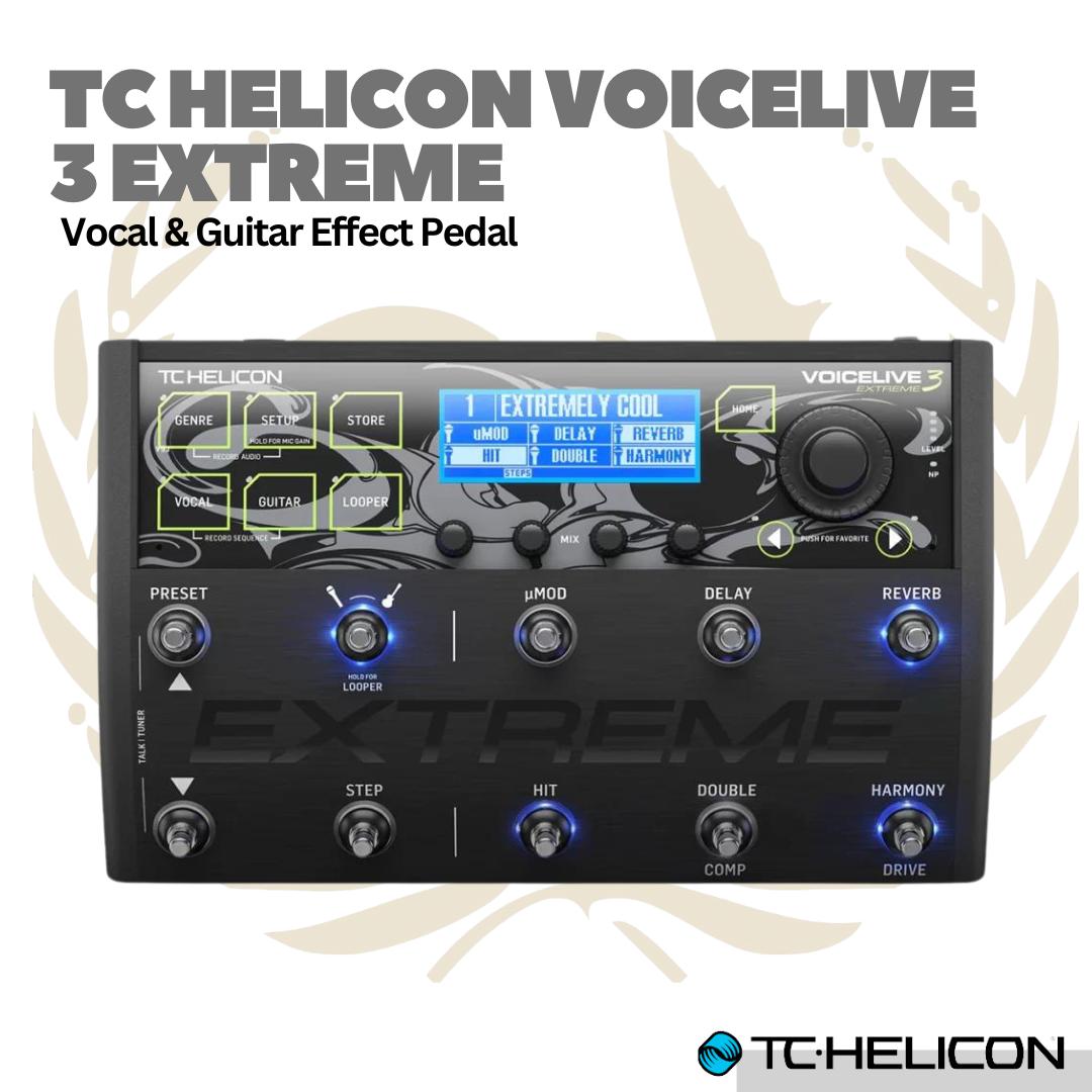 TC-Helicon VoiceLive 3 Extreme Guitar and Vocal Effects Processor Pedal