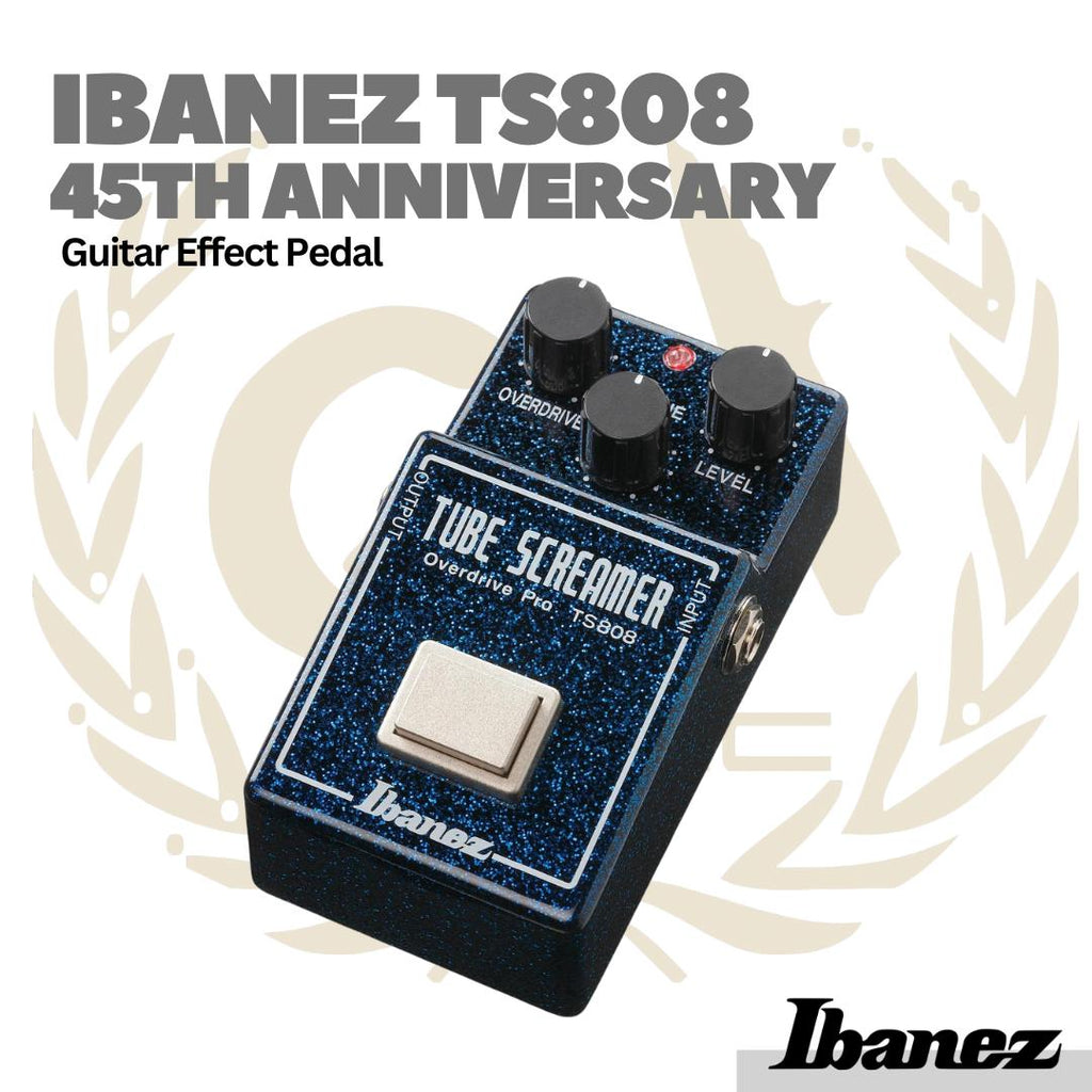 Ibanez TS808 45th Anniversary Tubescreamer Guitar Effects Pedal