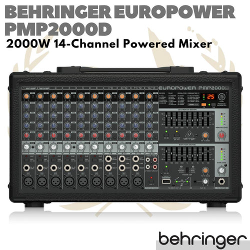 BEHRINGER EUROPOWER PMP2000D 14 Channel Powered Mixer | Power PMP2000