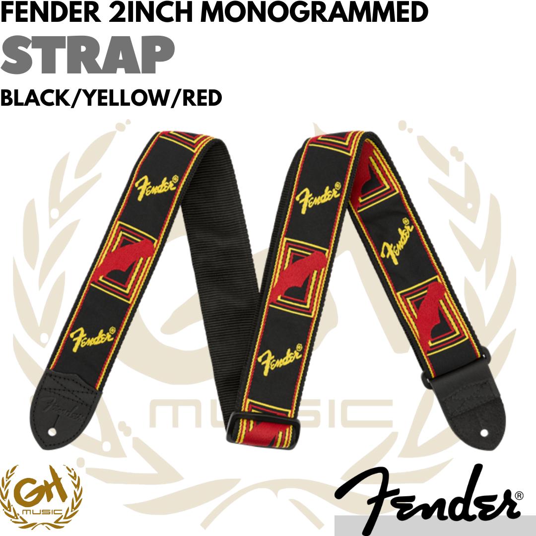 Fender 2inch Monogrammed Guitar Strap | STRAP GITAR FENDER
