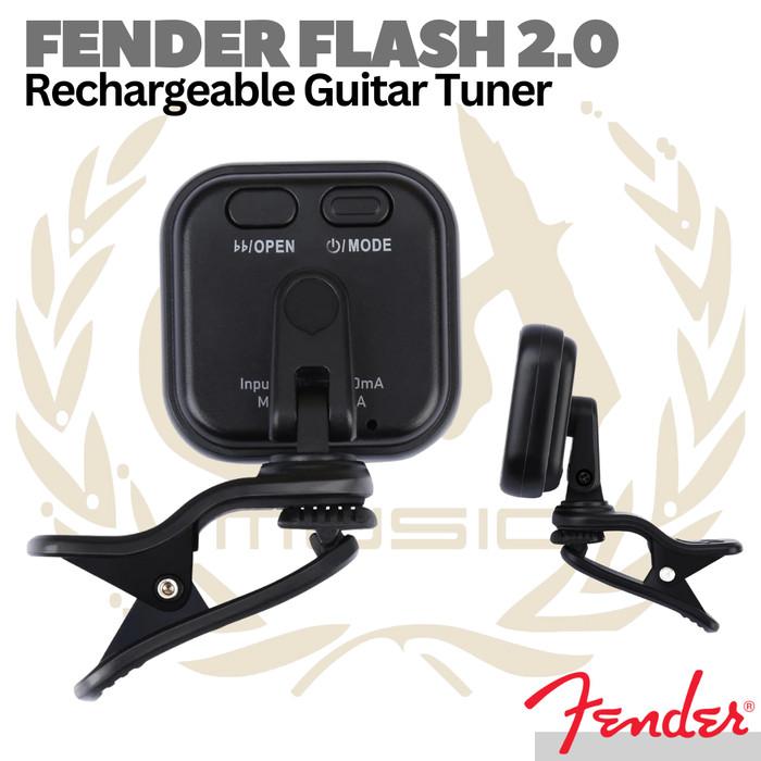 FENDER FLASH 2.0 Rechargeable Guitar, Bass, Violin, Ukulele Tuner