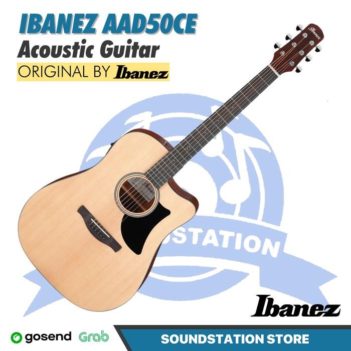 Ibanez Advanced Acoustic AAD50CE Acoustic Guitar - Gitar Akustik