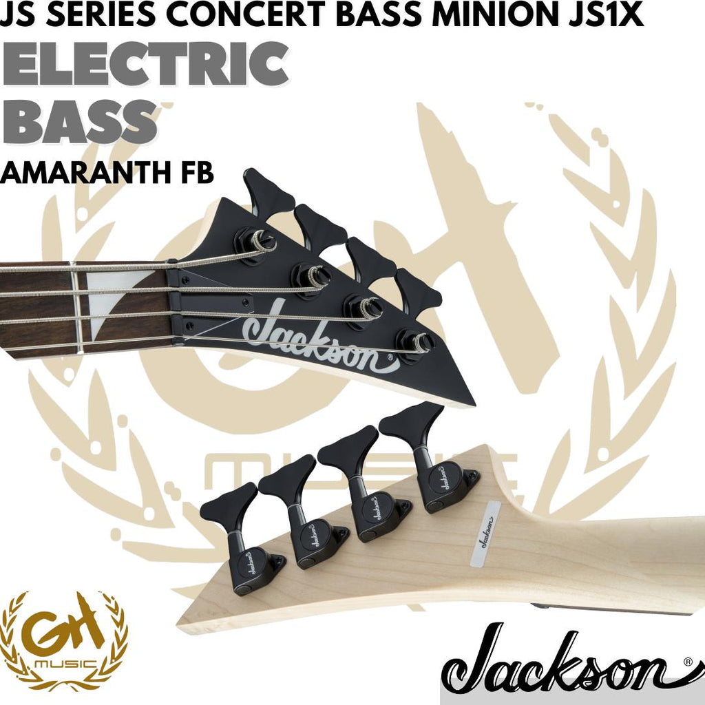 Jackson JS Series Concert Bass Minion JS1X Guitar, Amaranth FB