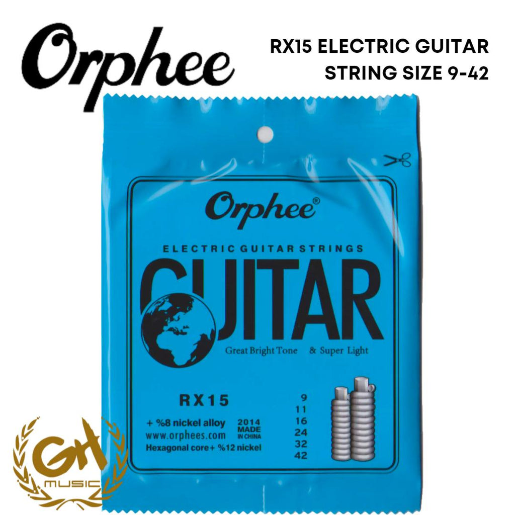 ORPHEE RX15 ELECTRIC GUITAR STRING, SIZE 9-42