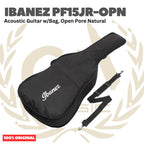 Ibanez PF15JR-OPN Acoustic Guitar w/Bag, Open Pore Natural - Gitar Akustik