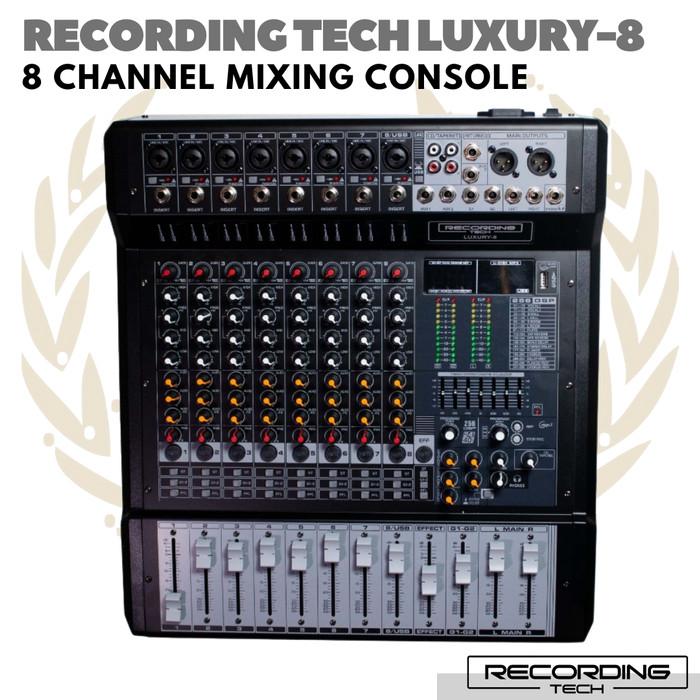 RECORDING TECH LUXURY 8 MIXING CONSOLE | Audio MIxer 8 Channel Luxury8