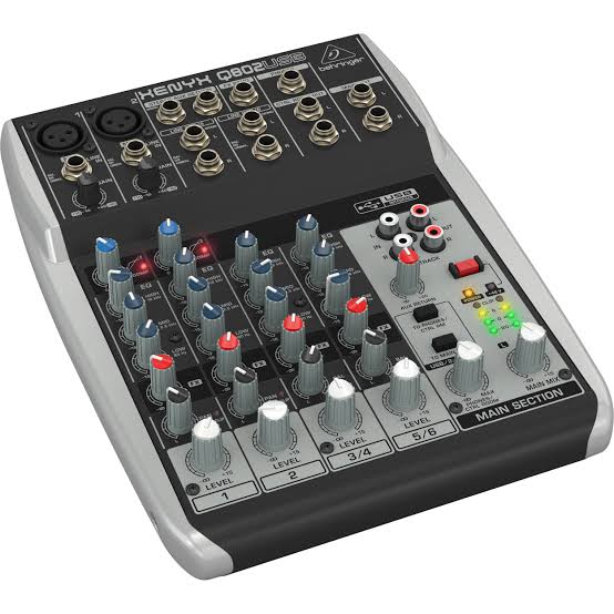 BEHRINGER XENYX Q802USB MIXER AUDIO INTERFACE