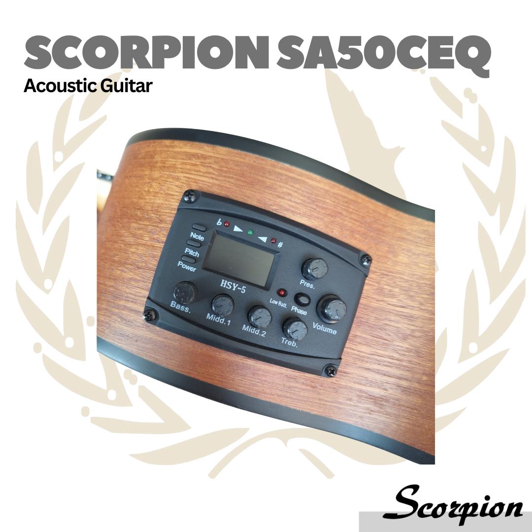 Scorpion SA50C Acoustic Guitar - Gitar Akustik