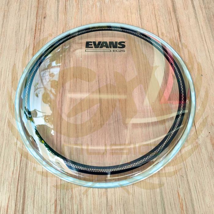 EVANS EC2S Clear Drumhead Tom Batter | 6 8 10 12 13 14 15 16 18 Inch