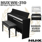 NUX WK310 88 Keys Digital Piano Hammer Action | Keyboard WK-310 - BLACK