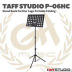P-06HC Stand Partitur Musik Portable Folding Music Sheet Orchestra P-06HC - Stand Book P06HC Stand Lipat P 06HC