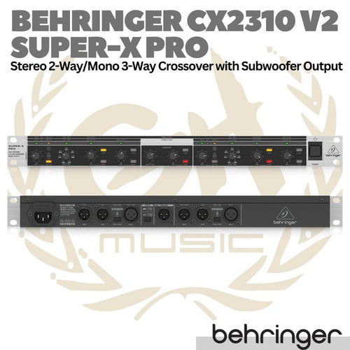 BEHRINGER SUPER-X PRO CX2310 V2 3 Way Crossover with Subwoofer Output