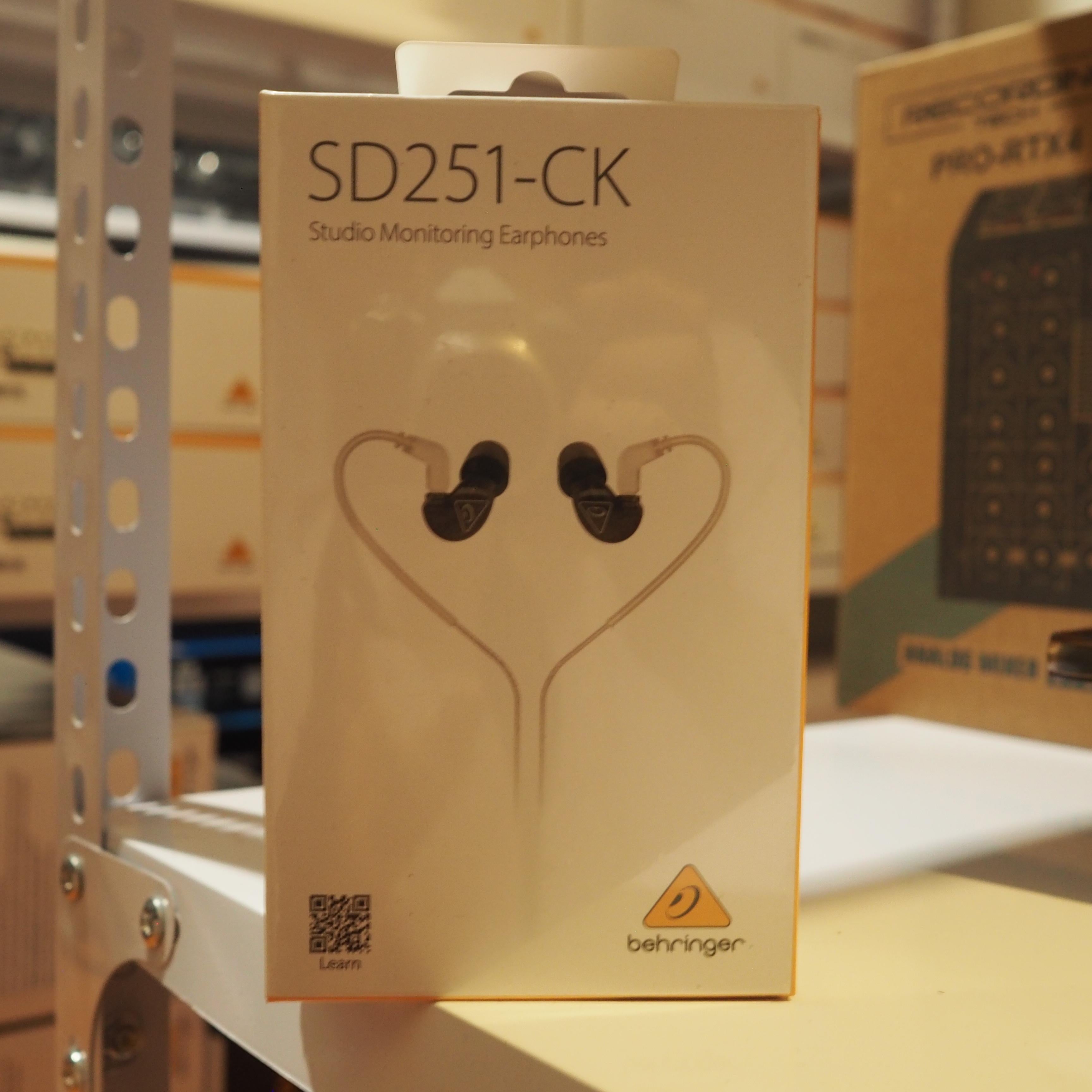 BEHRINGER SD251 Professional In Ear Studio Monitor | Earphone CK CL BT